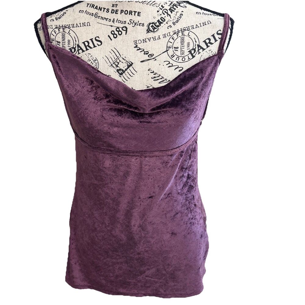 Intimately Free Fig Velvet Cami Medium Top Low Back Fairycore Cottagecore Boho